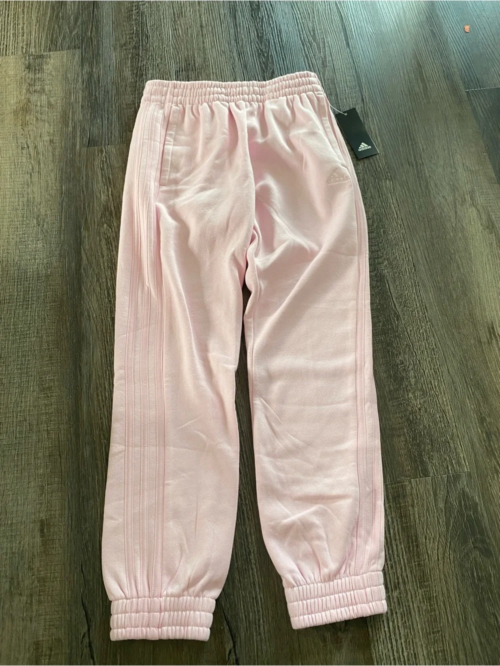 Youth Light pink Adidas sweatpants